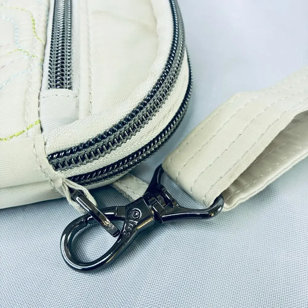 Lug Belt Waist Sling Bag Off White Super Coupe RFID Women Floral Multicolor